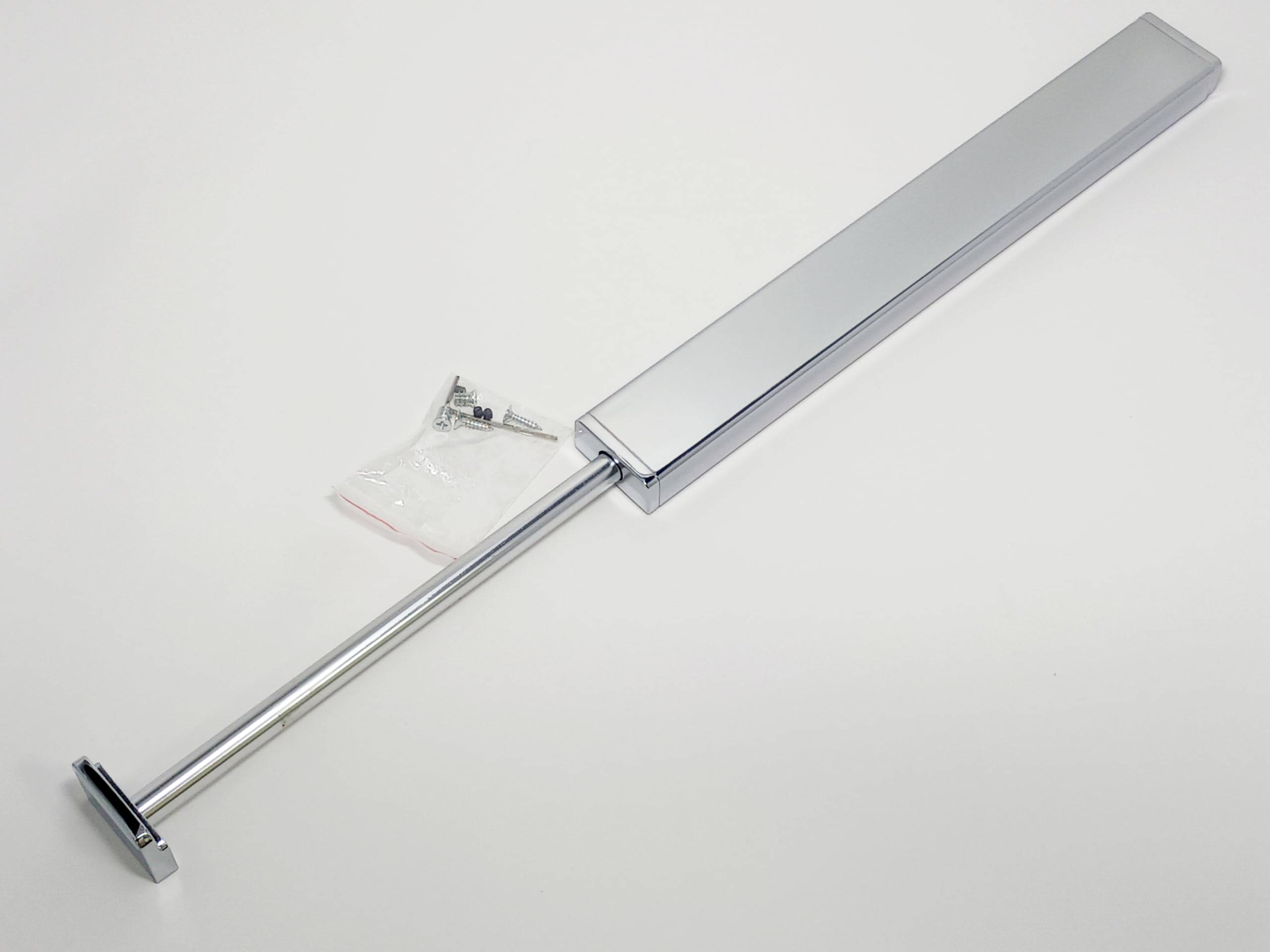 Designer Wardrobe Reversible Closet Valet Rod 11.75 or 13.75 Length with 8.5 Retractable Pullout Extension and Installation Hard