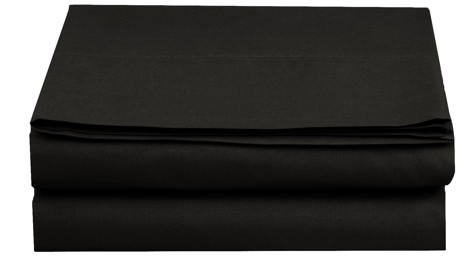 Luxury Flat Sheet On Amazon Elegant Comfort Wrinkle-Free 1500 Premier Hotel Quality 1-Piece Flat Sheet, King Size, Black