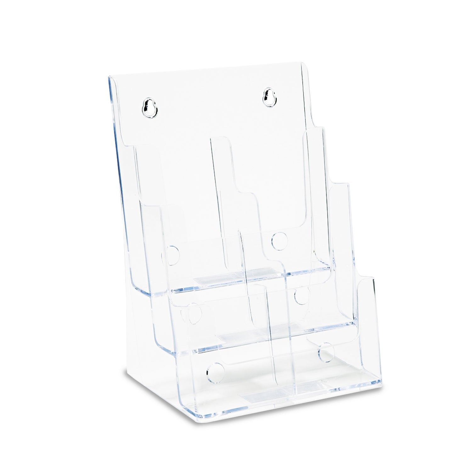 Deflecto 77401 Three-tier multi-pocket multi-compartment docuholder, 9wx7-1/2dx13-3/4h, clear