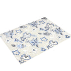 Nourison Aloha Indoor-Outdoor Blue/Grey 6' X 9' Area Rug, Easy Cleaning, Non Shedding, Bed Room, Living Room, Dining Room, Kitchen (6X9)