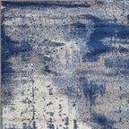 HomeRoots 60' X 90' Ice Blue Polypropylene Rug