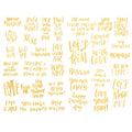 Seasonstorm Golden Love Words Text Kawaii Aesthetic Happy Planner Diary Journal Stationery Scrapbooking Clipping Stickers Travel