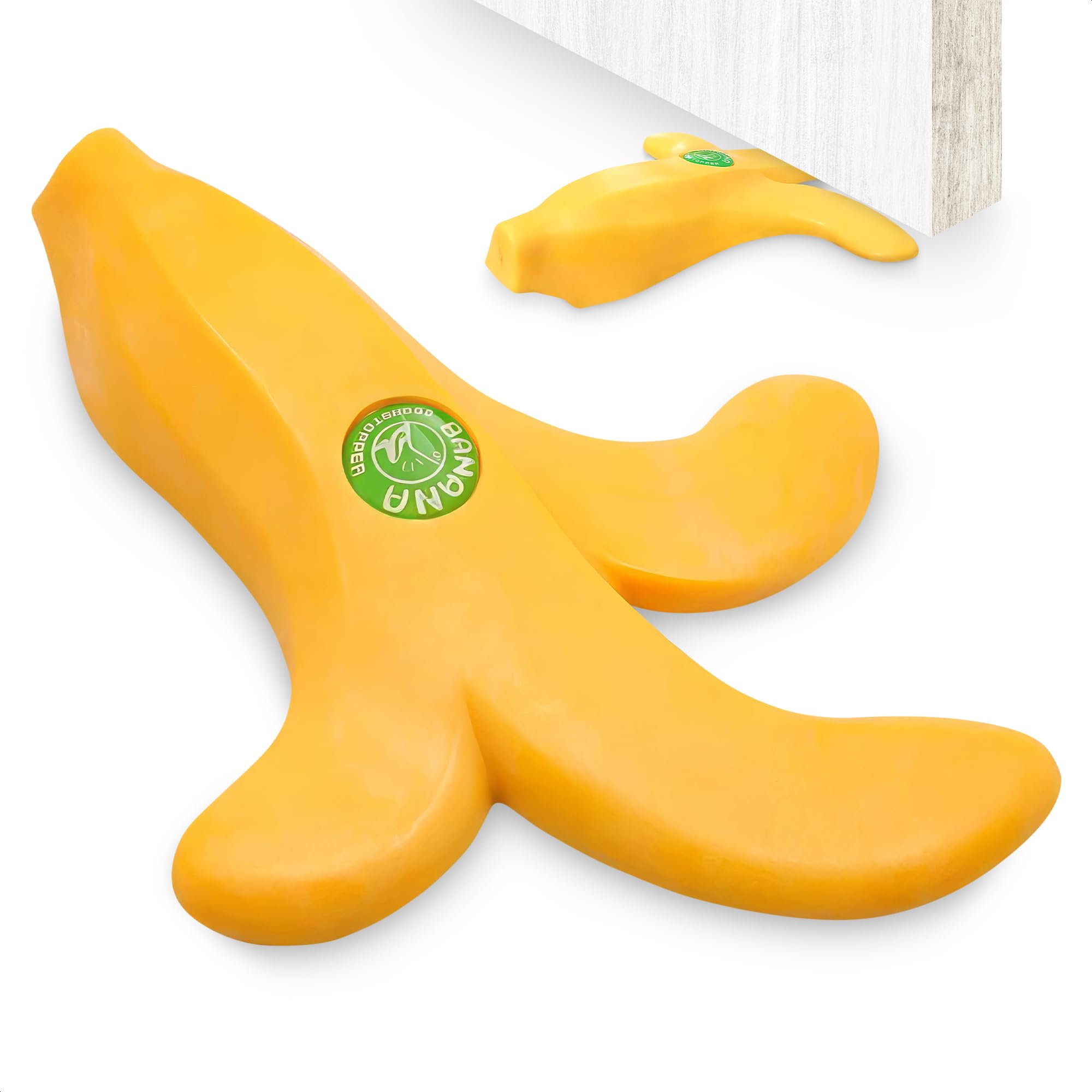 Banana Door Draft Stopper Wedge - Novelty Funny Door Stops Fruit-Shaped Cute Door Stop - Door Wedge Stopper - Rubber Banana Door