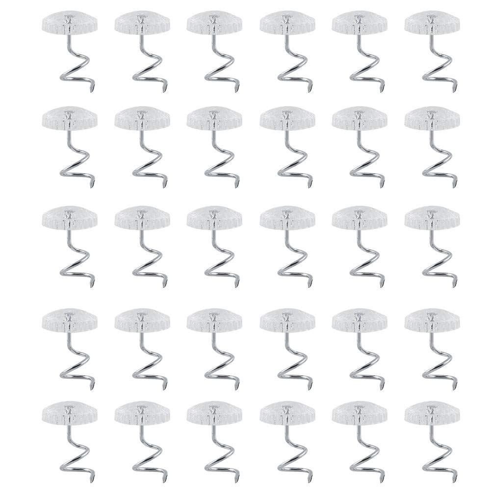 Twist Pins, Clear Heads Upholstery Pins Bed Skirt Screws Holders Slip Cover Fasteners For Couch Chair Car Sofa Headliner Repair