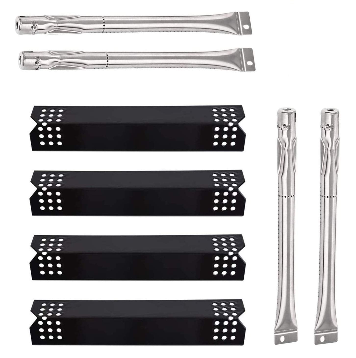 Replacement Parts For Grill Master 720-0697 Bbq Grill, Burners And Heat Plates Replacement For Grillmaster 720-0697, 4-Pack Repl