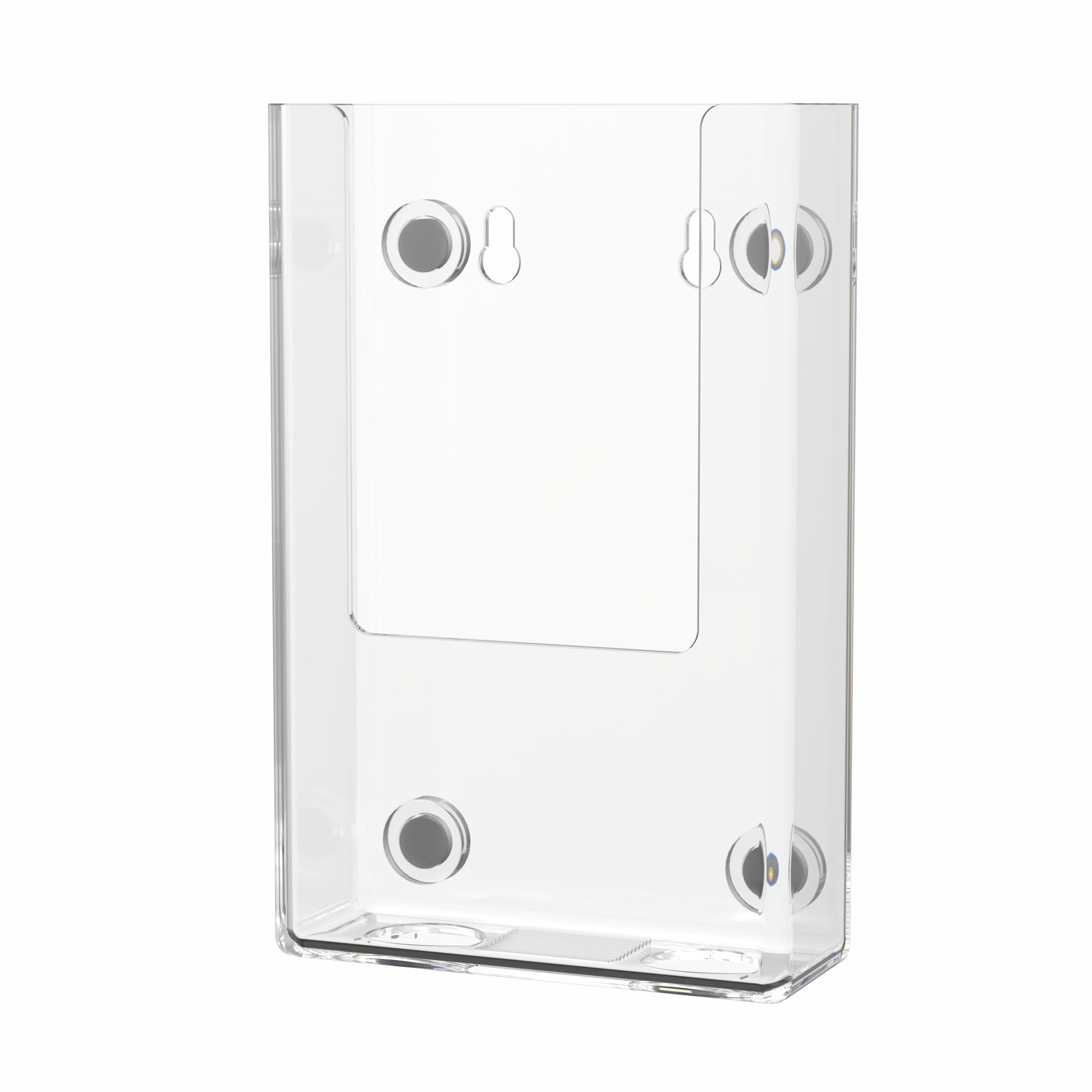 4 Pack Magnetic Tri Fold Brochure Holder 4 Inch Clear Acrylic Holds Folded Printed Media And Attaches To Metal Surfaces Maps Men