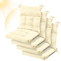 Sintuff 44 X 21 X 4 Patio Chair Cushions Outdoor Chair Cushions Seat/Back Tufted Pillow With Ties All Weather Replacement Indoor