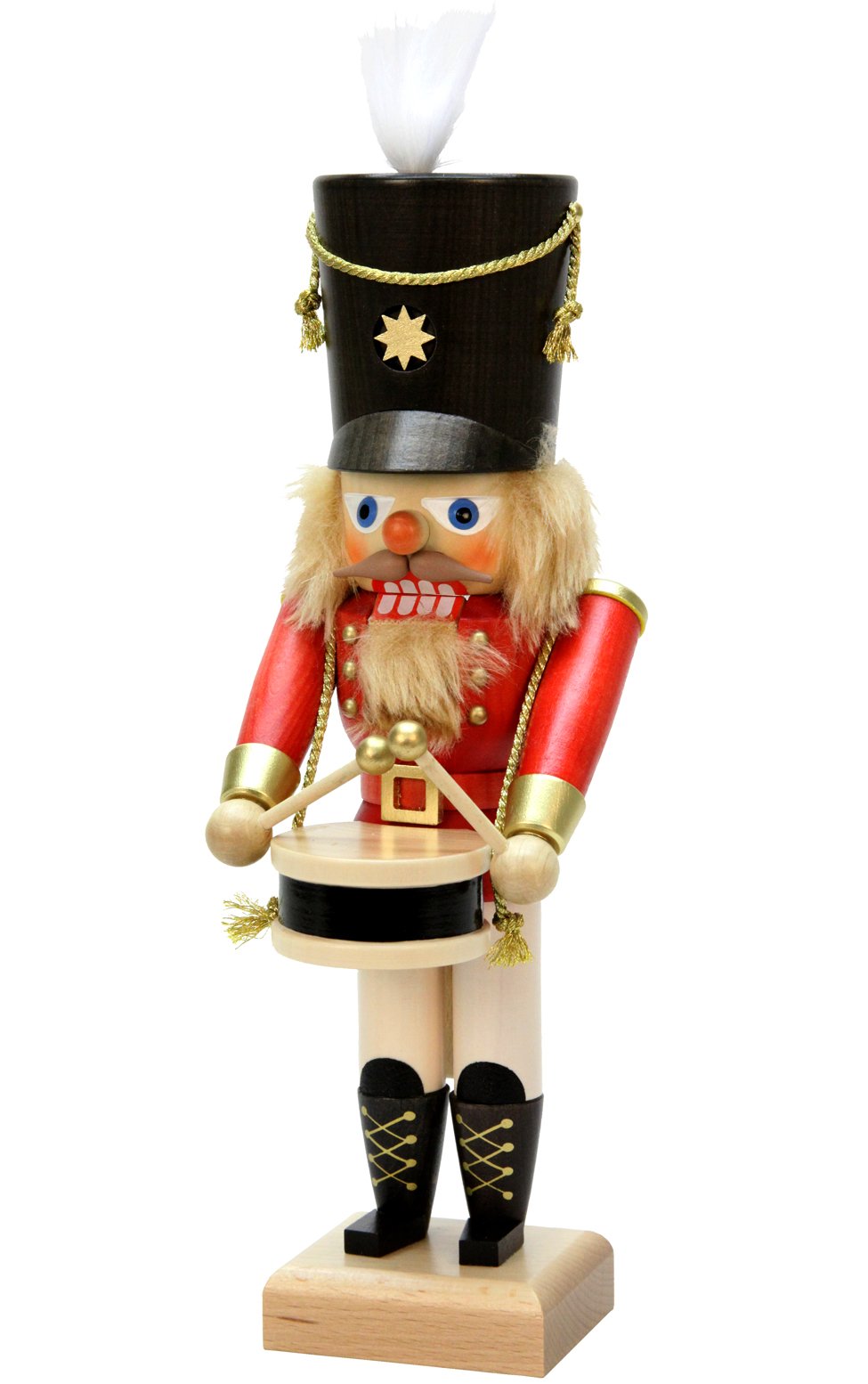 Alexander Taron Importer 32-655 Christian Ulbricht Nutcracker-Red Drummer-11.5&quot; H X 4&quot; W X 4.25&quot; D, Brown