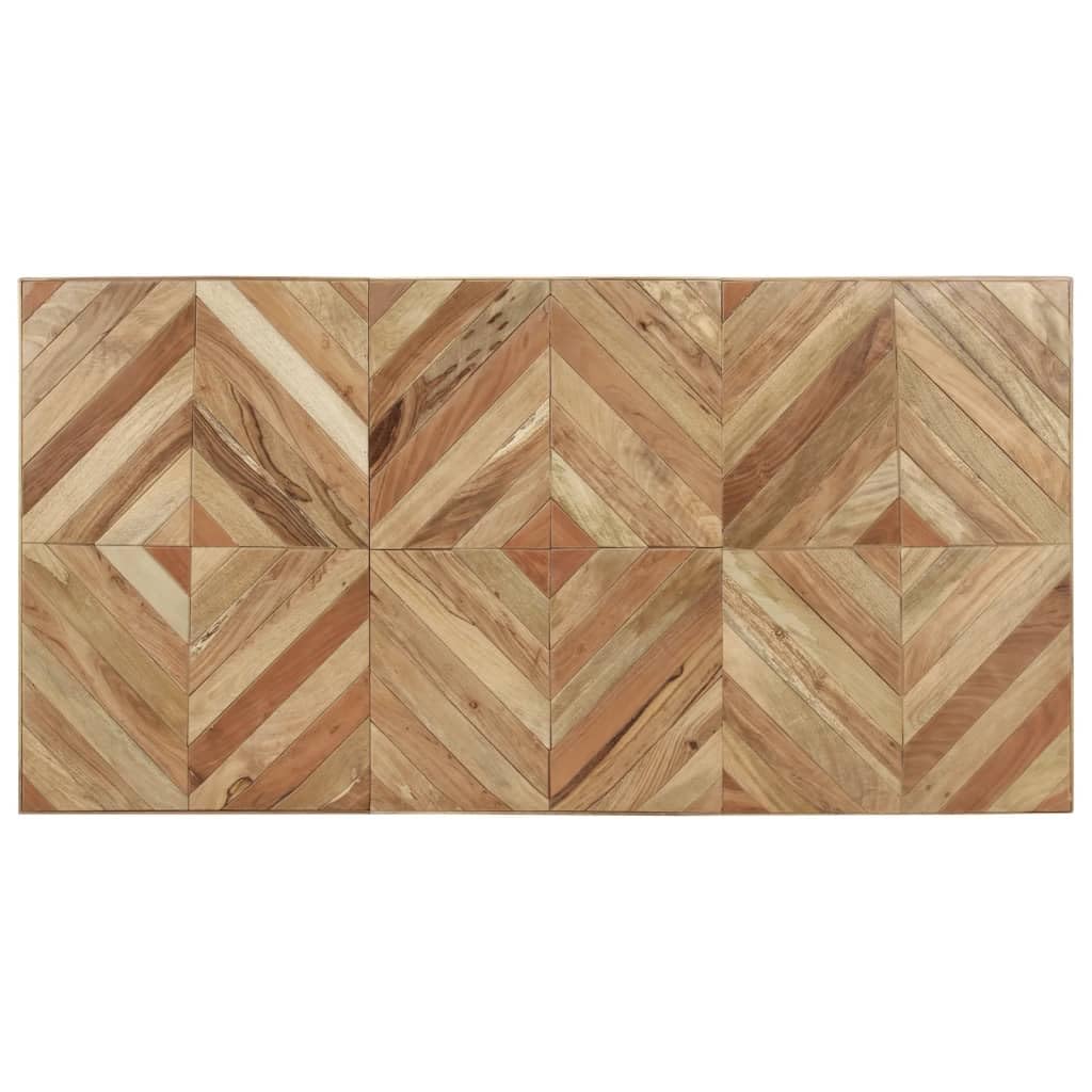 vidaXL Industrial Dining Table, Rectangular Handmade Wood Design, Made with Solid Acacia and Mango Wood, Requires Assembly, 70.9&quot; x 35.4&quot; x 29.9&quot;