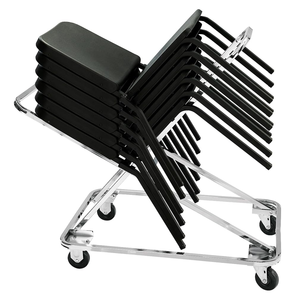 National Public Seating Chrome Plated Steel Dolly for 8200 Chair