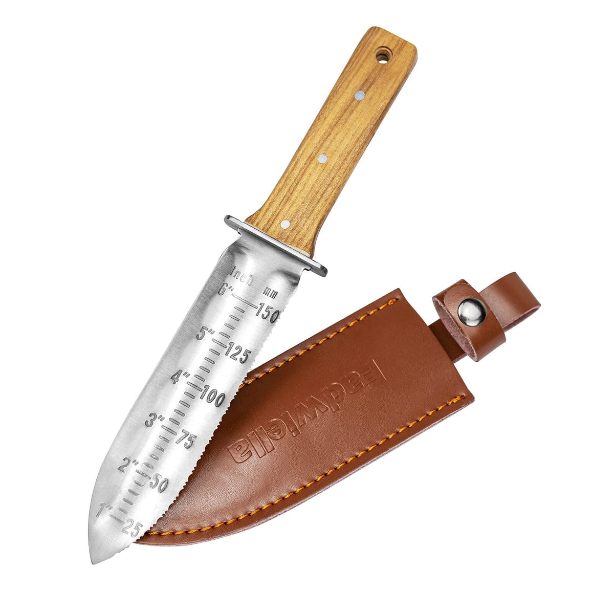 Hori Hori Trowel Knife Japanese Weeding Knife Garden Knife Tool With Sheath For Landscaping Digging, Dividing Plants, Planting B