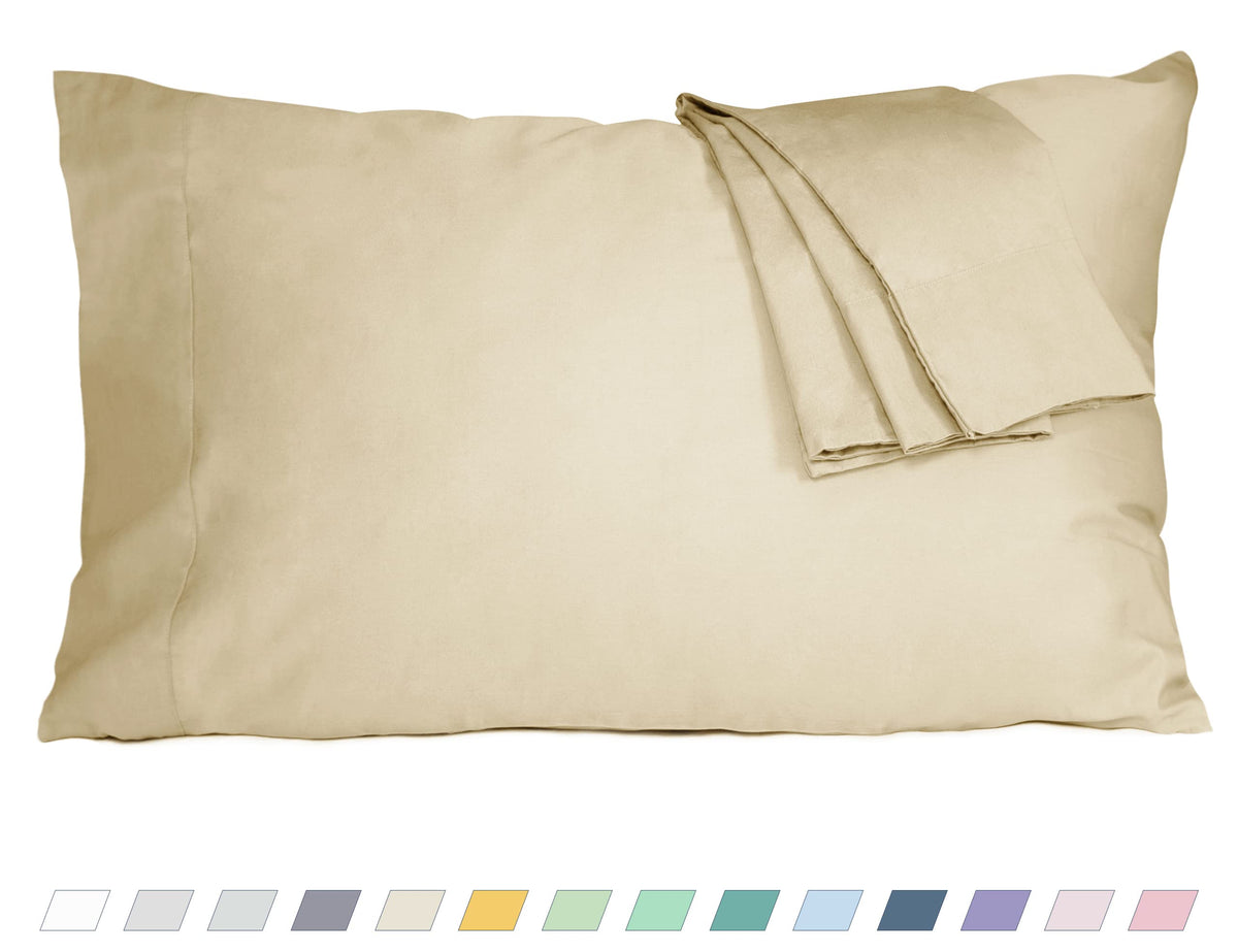 Cotton Pillow Cases Standard Size 20 By 30 Inches Queen Pillowcases Light Brown Pillow Cases Set Of 2 Pillow Cases Queen Cotton
