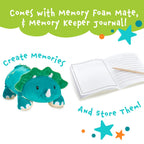 Rory The Triceratops Memory Foam Pillow Plush,15    Stuffed Animal