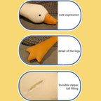 Goose Stuffed Animal Pillow Toy, Cute Giant White Goose Stuffed Animal Duck Plush Pillow,Super Soft Hugging Pillow,Swan Pillow W