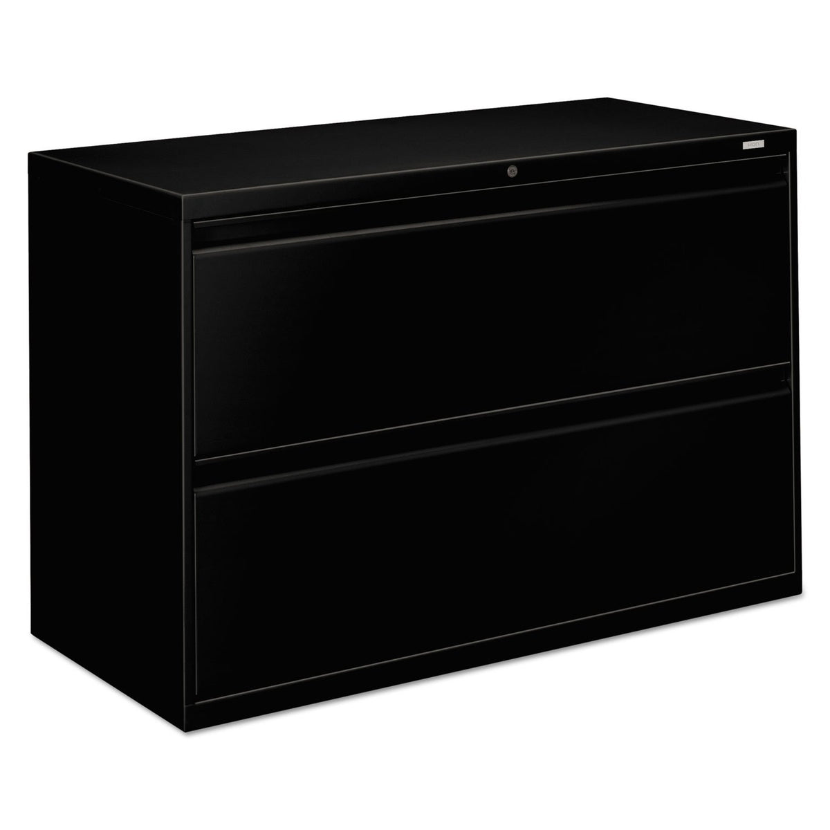 The Hon Company 2-Drawer, Lateral, With Lock, 42&quot;X19-1/4&quot;X28-3/8&quot;, Black