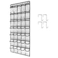 TidyMaster 1 Pack 35 Clear Crystal Pockets Large Hanging Shoe Organizer Over The Door Shoe Rack for Closet Door Storage Shoe Hol