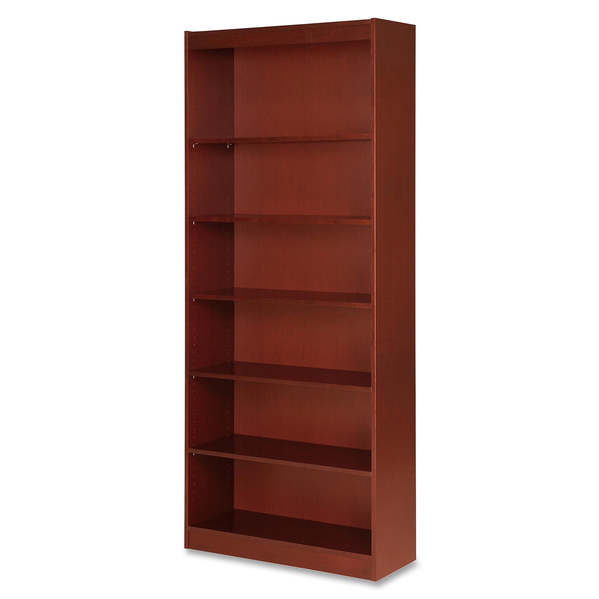 Lorell 89055 7 Shelf Panel Bookcase, 36-Inch x12-Inch x84-Inch , Cherry