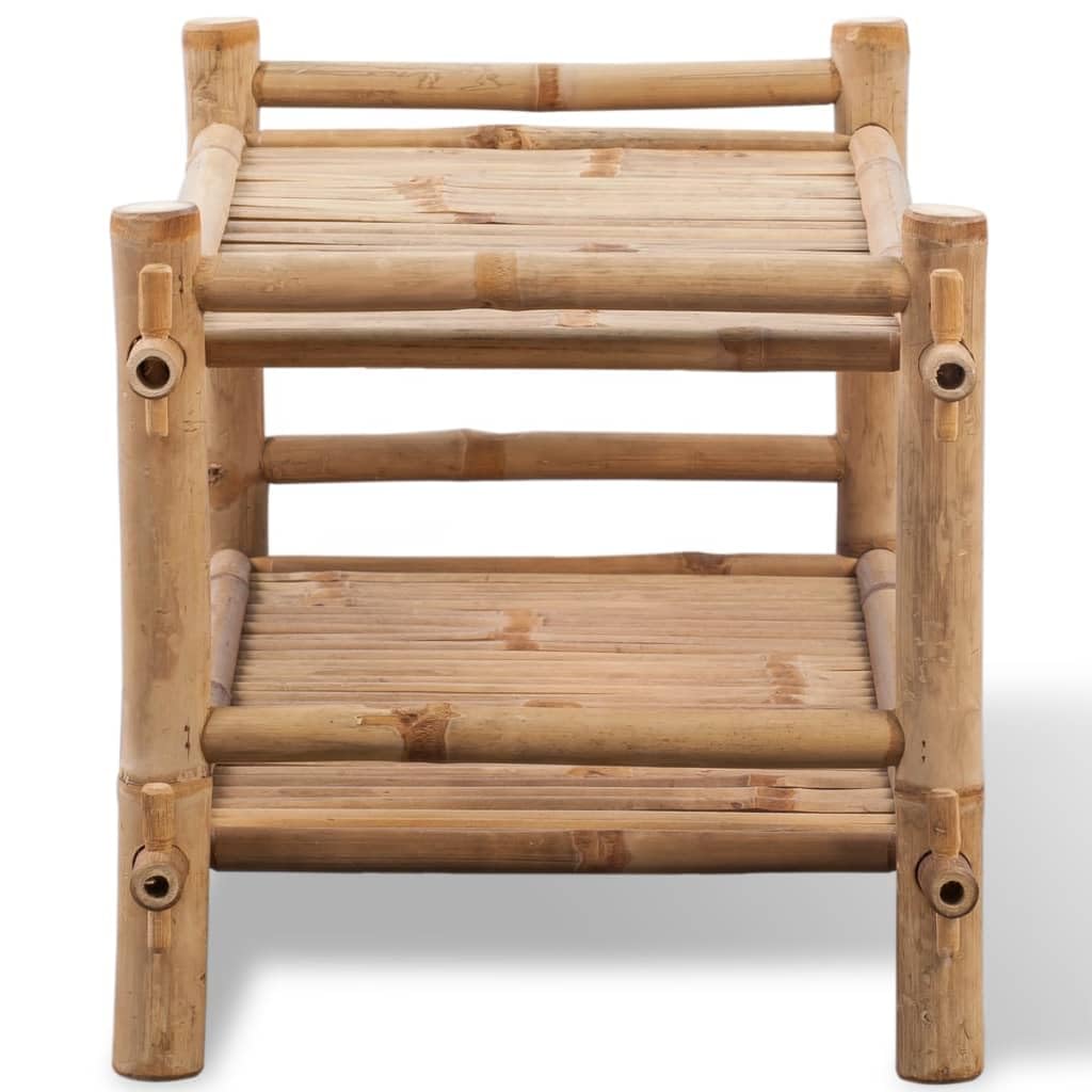 Vidaxl Bamboo Shoe Rack 2 Tiers - Thumbnail 3