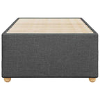vidaXL Twin XL Upholstered Bed Frame - Dark Gray Fabric Bedstead with Slats for Bedroom