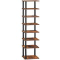HOOBRO Vertical Shoe Rack, 8-Tier Narrow Shoe Shelf, Shoe Storage Organizer for Small Space, 11 L x 11 W x 53 H, Closet, Entrywa