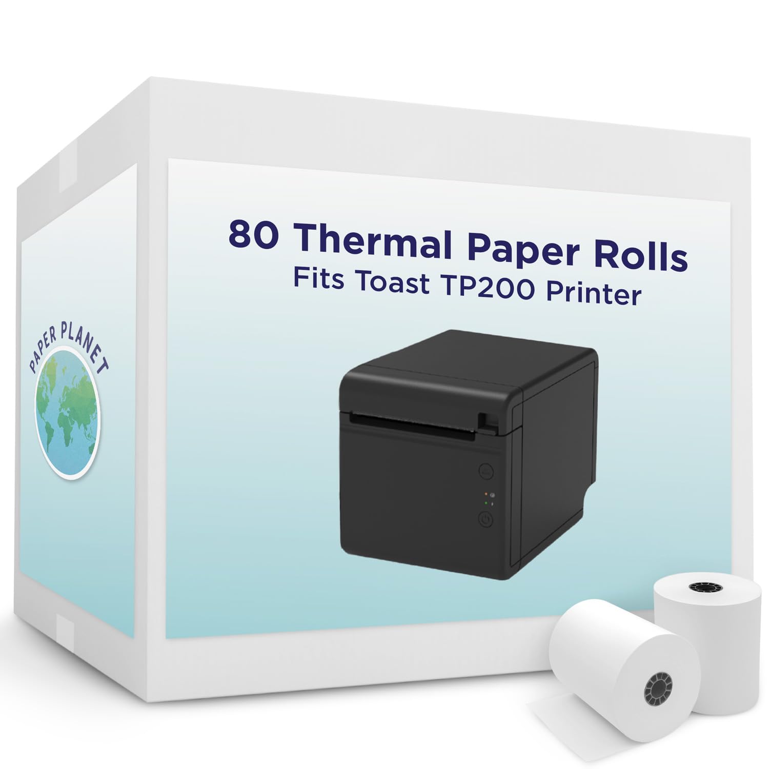 Thermal Paper For Toast Pos (Toast Tp200 Thermal Printer) By Paper Planet | Credit Card Machine Receipt Paper For Toast Tp200 Te