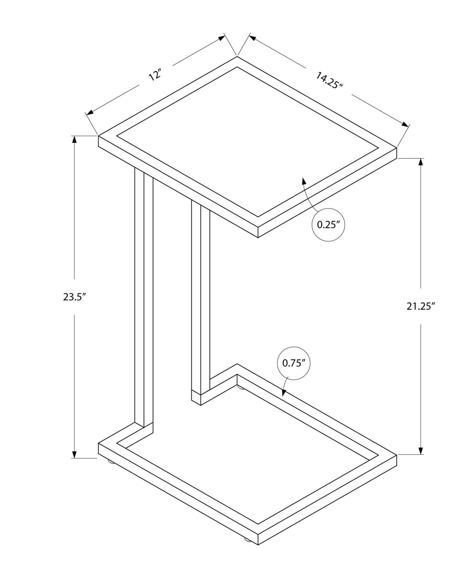 HomeRoots 72' Contemporary Black Coat Rack