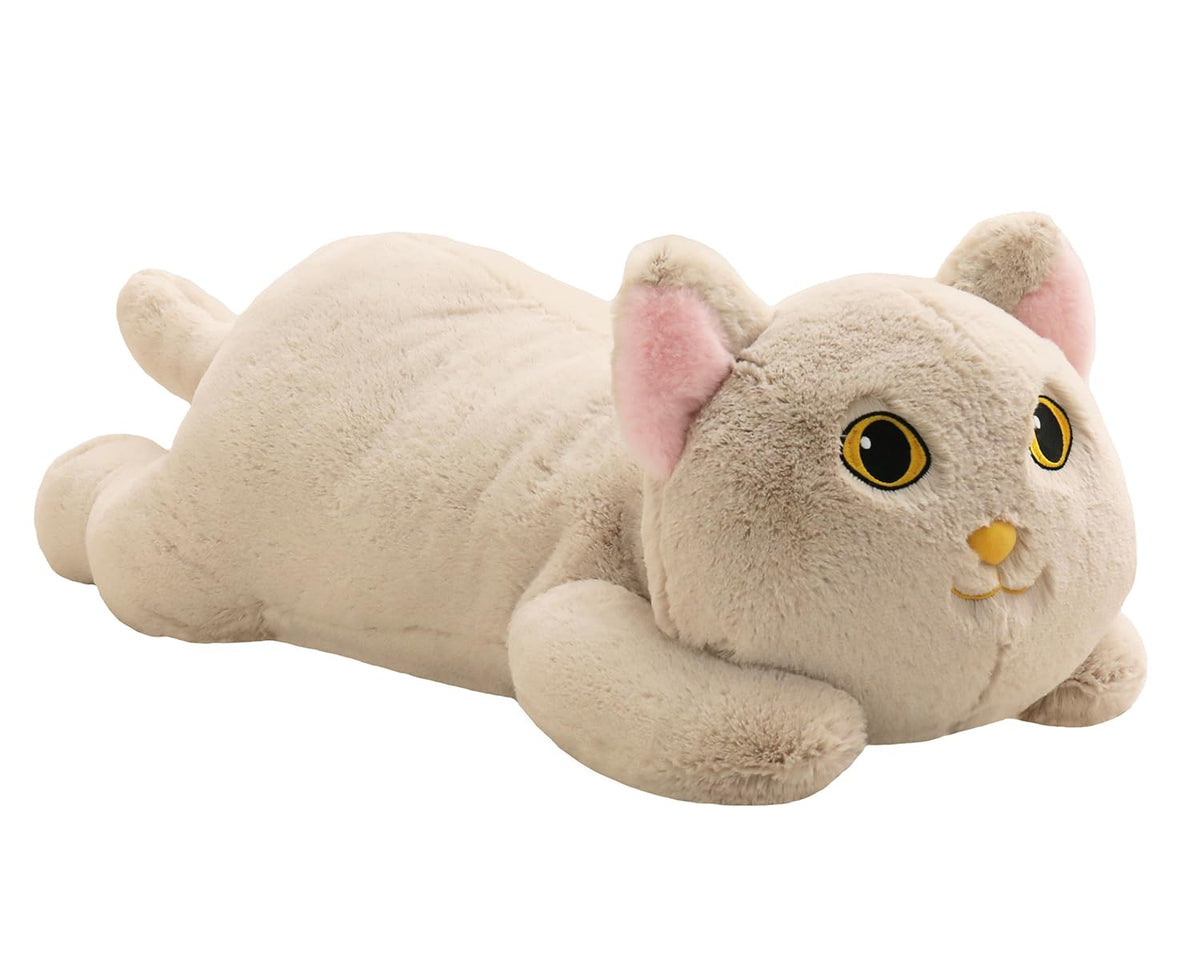 YESGIRL 26.4 inch 5 lbs Cat Weighted Stuffed Animals, Large Weighted Plush Animal, Cute Plush Toy Pillow, Soft Kawaii Plushie Gi