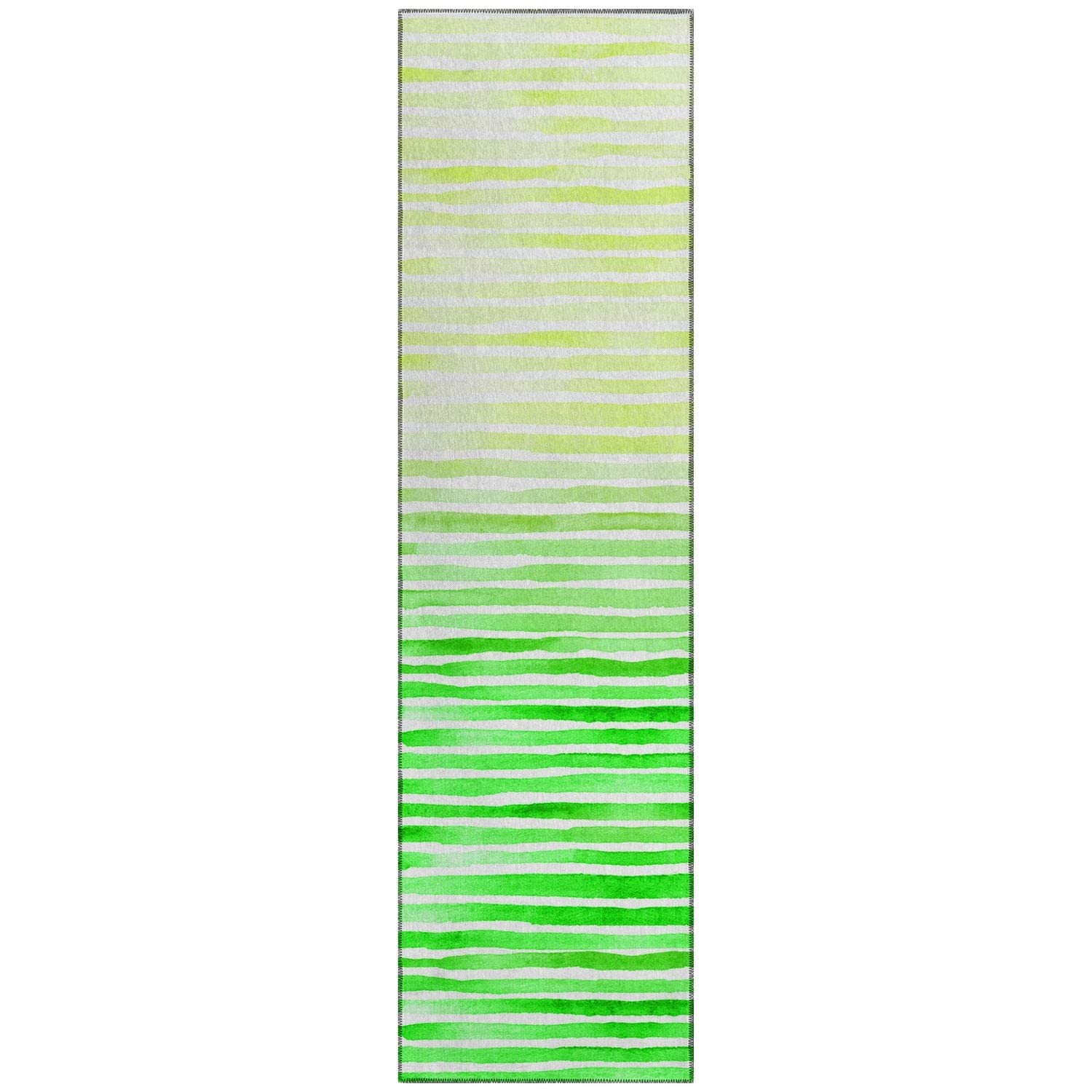 Seabreeze Sz8 Green Coastal Rug Runner 2' 3" X 7 ' 6"
