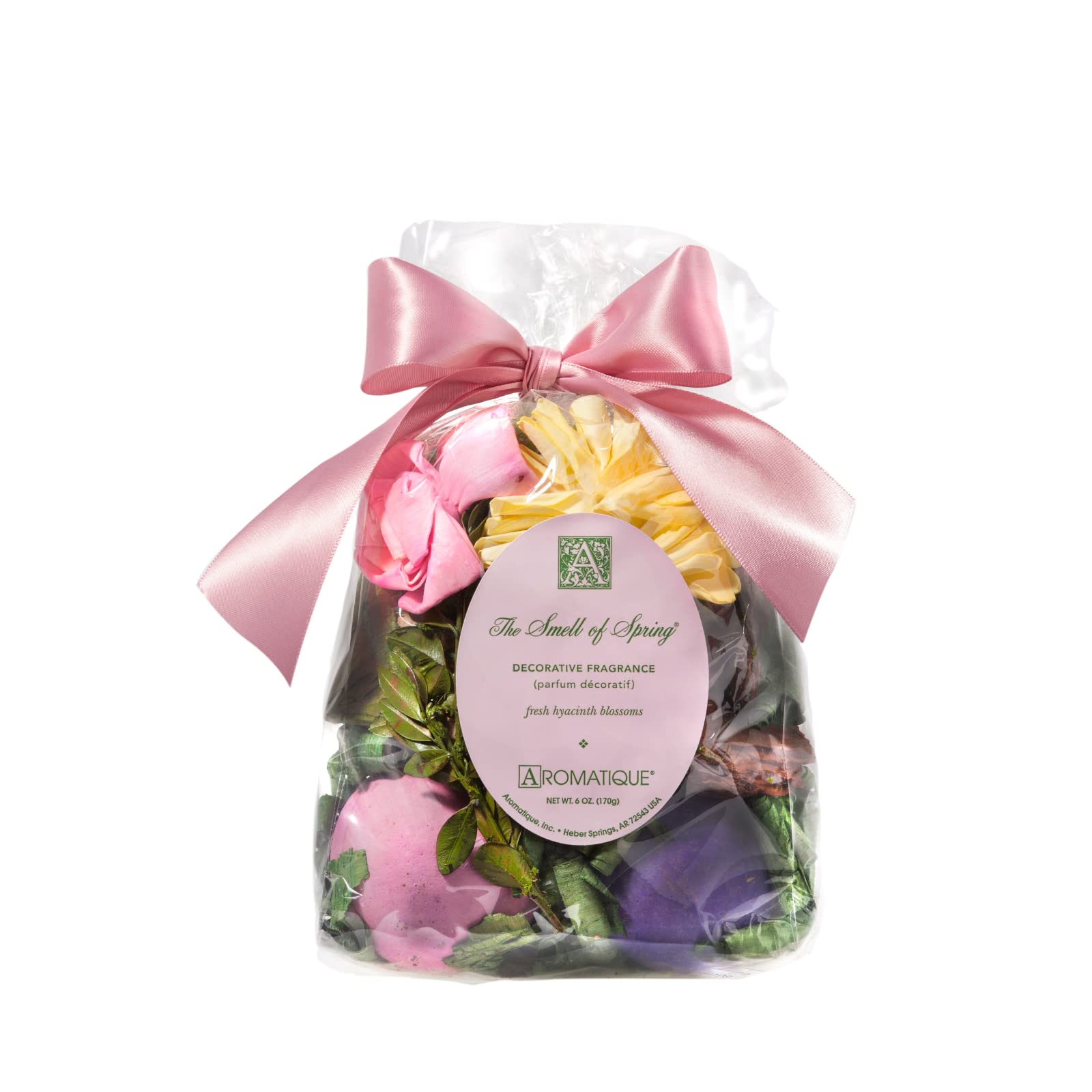 Aromatique Smell of Spring Scented Potpourri Bag 6oz - Decorative Home Fragrance Decor Sachet Dried Flowers Botanicals, Long Las