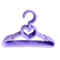 My Brittany's 5.5 Inch Wide Lavender Heart Hangers for 14 Inch Doll Clothes- Doll Clothes Hangers