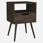 HomeRoots Modern Dark Walnut Bedroom Nightstand