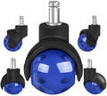 Office Chair Wheels Replacement 2 Inch Rubber Ball Caster Wheels For Wood Floor Carpet Mats, Set Of 5, Heavy Duty Desk & Gaming
