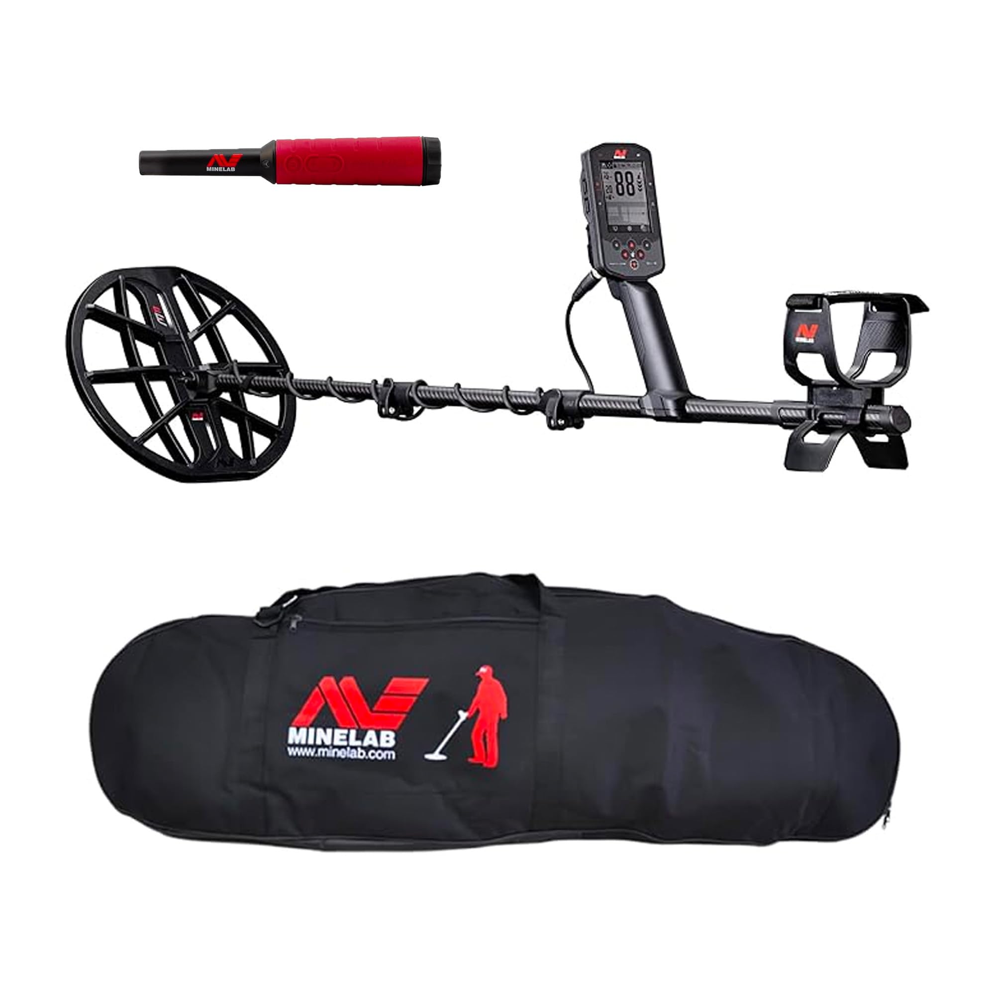Minelab Manticore Metal Detector Professional Bundle For Adults With Pro-Find 40 Waterproof Pinpointer & Universal Metal Detecto