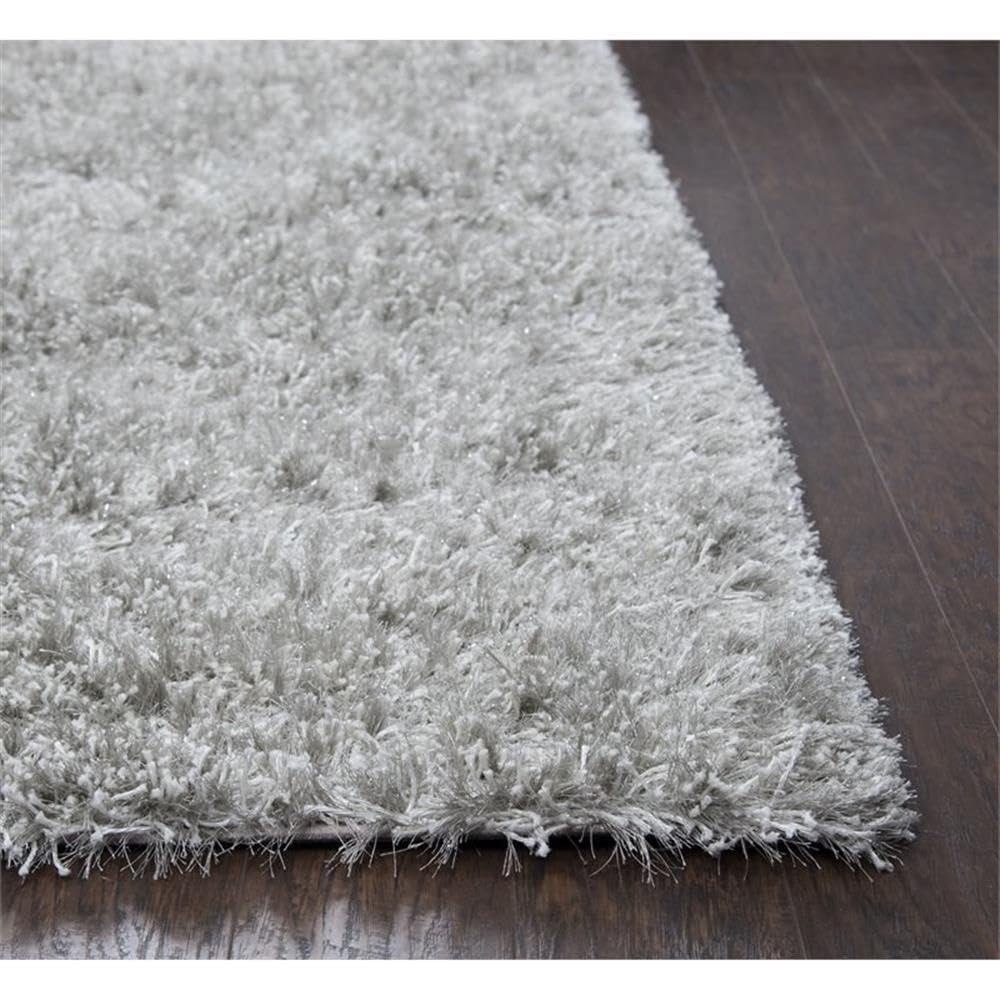 Rizzy Home Alora Decor Pearl 3'6" X 5'6" Solid Lt. Gray Hand-Tufted Area Rug