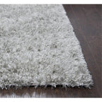 Rizzy Home Alora Decor Pearl 3'6" X 5'6" Solid Lt. Gray Hand-Tufted Area Rug