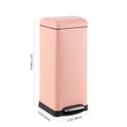 Happimess Hpm1007J Betty Retro 8-Gallon Step-Open Trash Can, Fingerprint Resistant, Modern, Minimalistic For Home, Kitchen, Laun