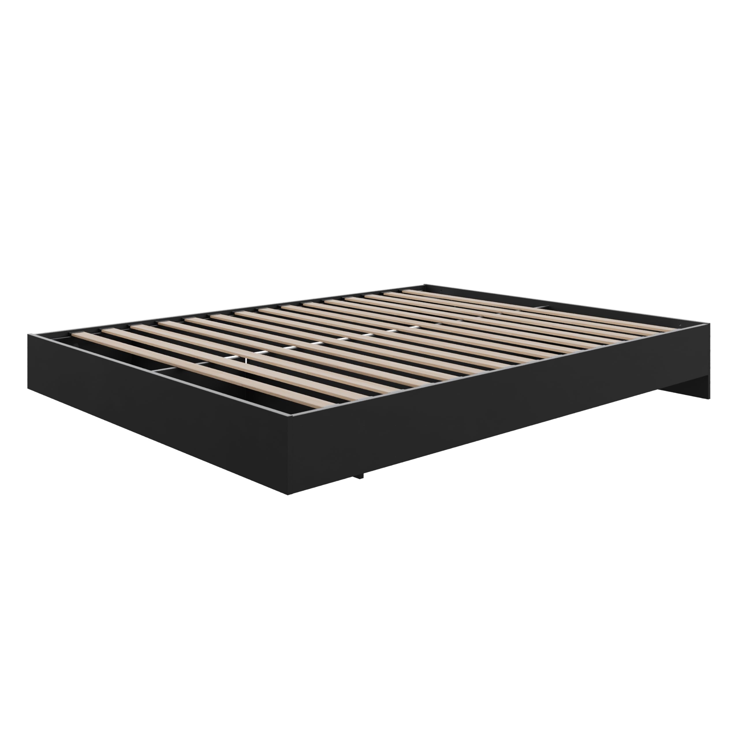 Nexera Platform Bed, Black, Queen