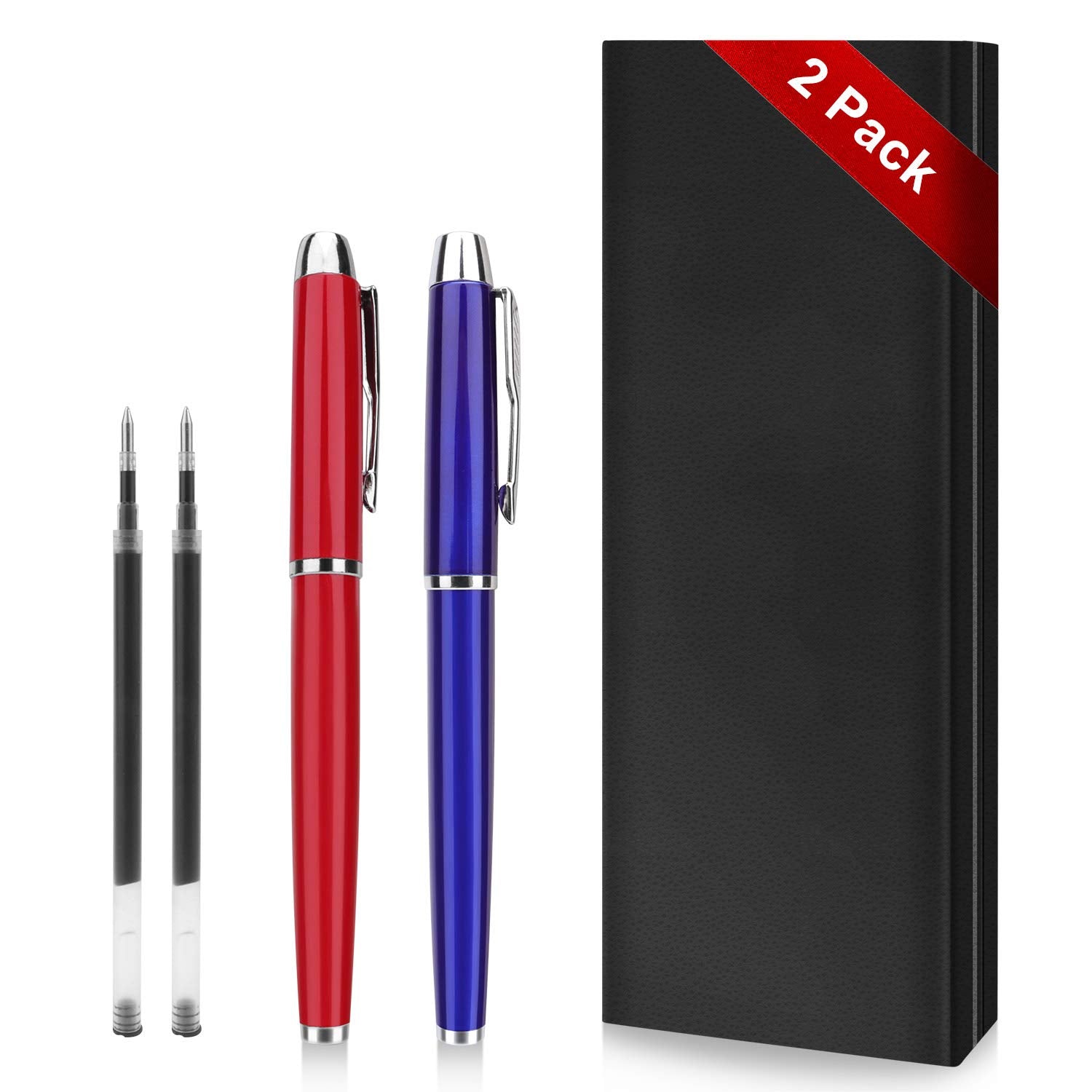 Rollerball Pen - 2 Pack Of Ballpoint Ball Pen For Men Women Executive Business Office School Use,Executive Nice Pens For Busines
