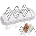 Stainless Steel Wave Soap Dish with Drain Tray W Shaped DoubleSided Soap Holder, Rustproof Soap Stand for Bathroom, Shower, Kit