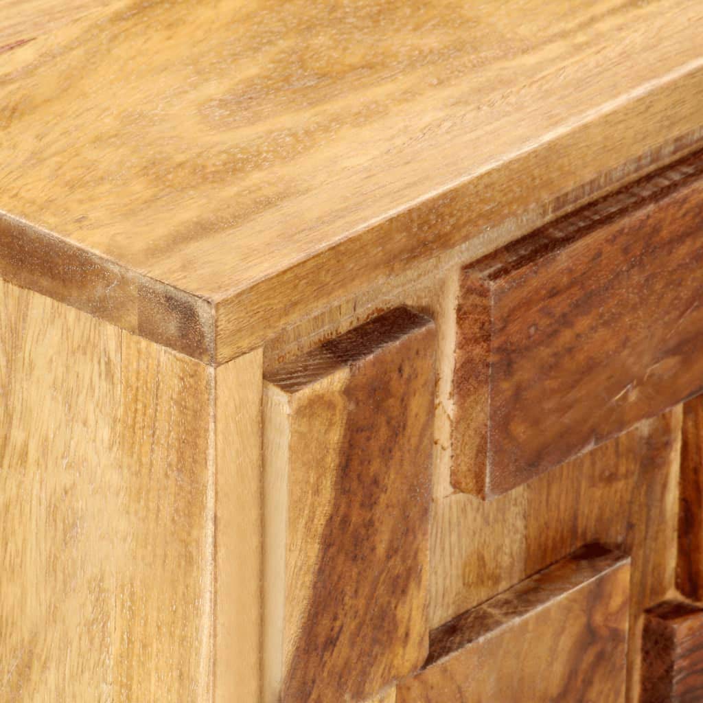 vidaXL Bedside Cabinet 15.7"x11.8"x19.7" Solid Sheesham Wood