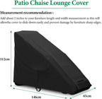 Akefit Zero Gravity Chair Cover Outdoor Folding Lawn Lounge Chair Covers Waterproof All Weather Dustproof Oxford Anti With Storage Bag Black
