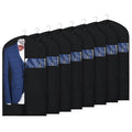 Syeeiex 40 Garment Bags for Hanging Clothes, Set of 8 Suit Bag, Suit Bags for Closet Storage, Garment Covers for Storage Suits, 