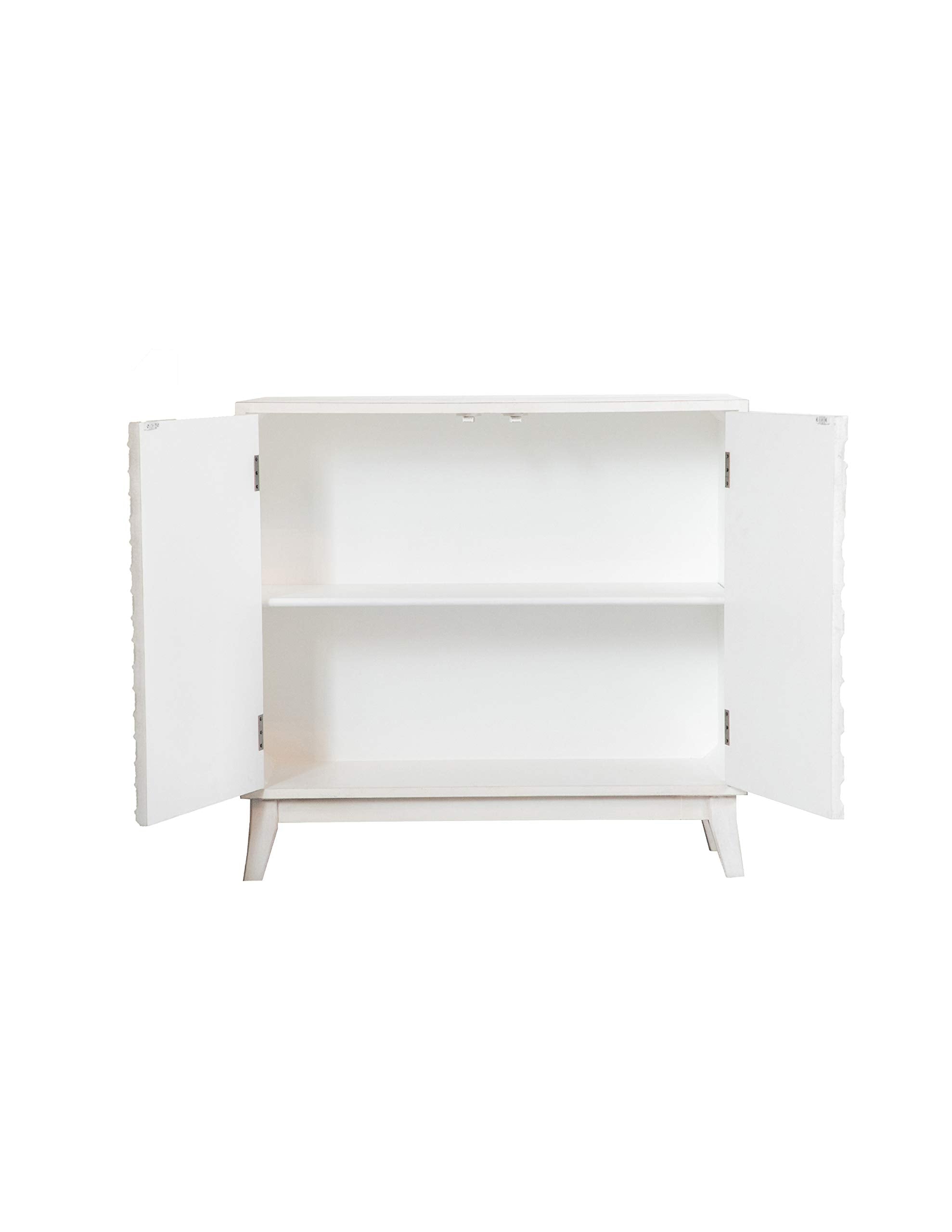 Coaster Home Furnishings Rectangular 2-Door White Accent Cabinet (953401)