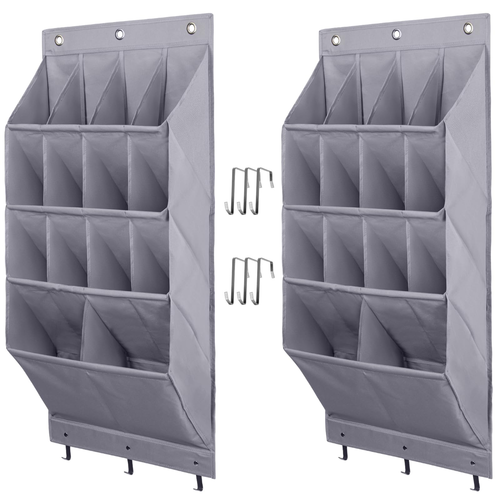 Fentec 2 Pack Over The Door Shoe Organizer - Thumbnail 4