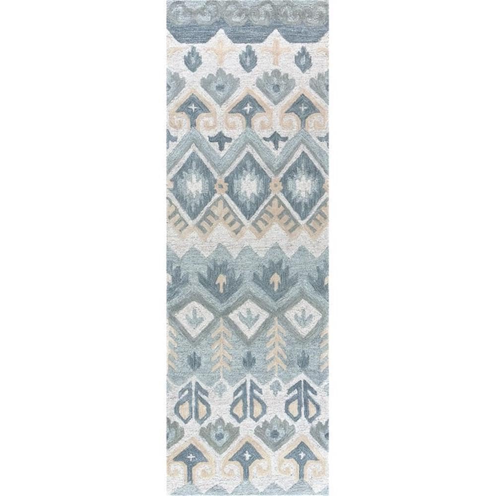 Rizzy Home Alora Decor Cascade 2'6" X 8' Natural/Tan/Gray/Dk Gray Hand-Tufted Area Rug