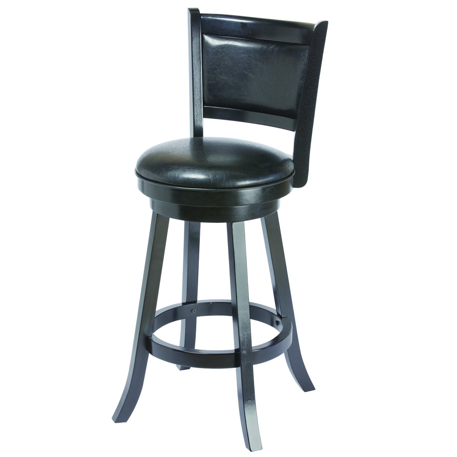RAM Gameroom Products Backed Barstool, Black