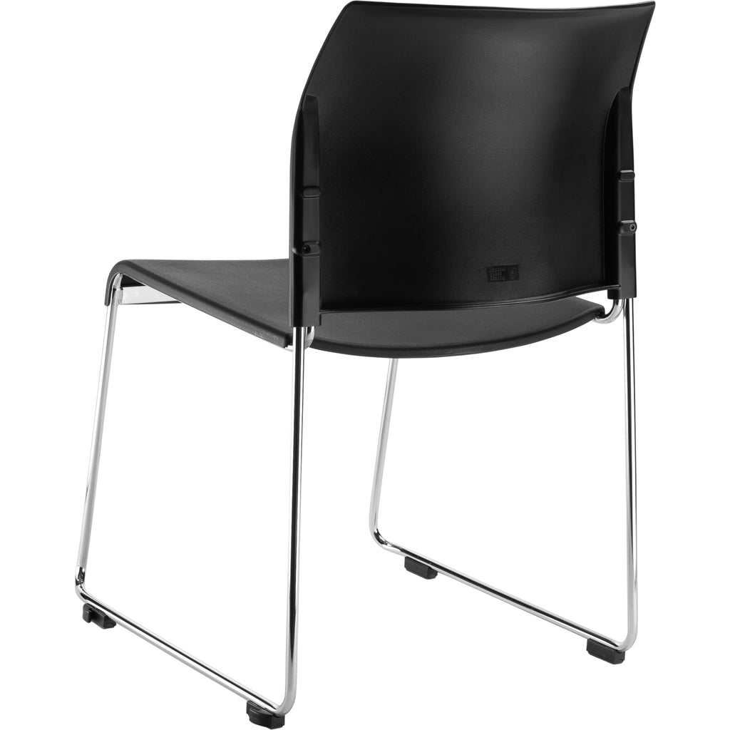 National Public Seating 8800 Series Plastic Cafetorium Chair 21.75" x 20" x 30.5"- Black