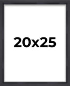 20x25 Shadow Box Frame Contemporary Black | 1'' Depth of Usable Space| Interior Size 20x25 or 25x20 Inches| UV Resistant Acrylic