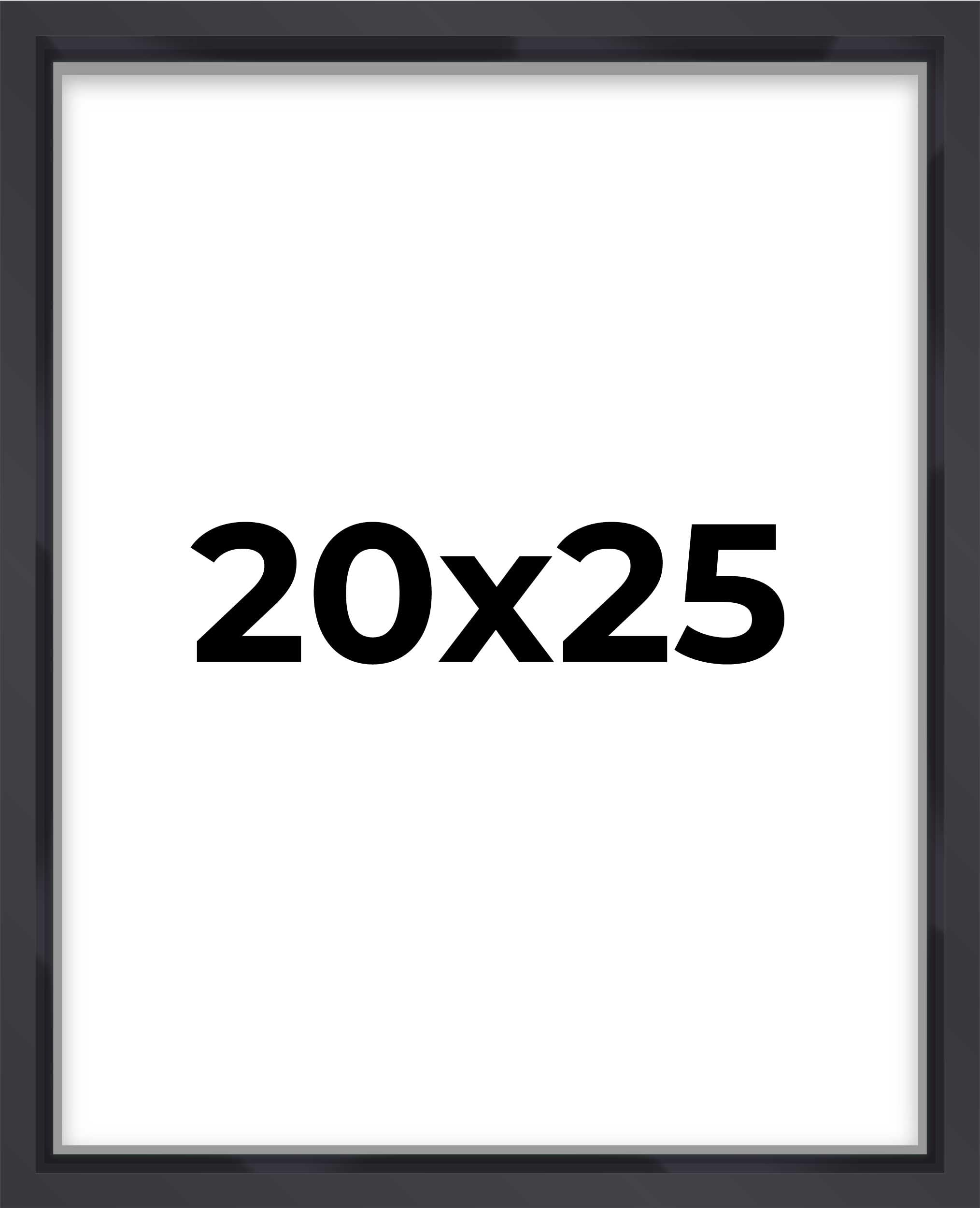 20x25 Shadow Box Frame Contemporary Black | 1'' Depth of Usable Space| Interior Size 20x25 or 25x20 Inches| UV Resistant Acrylic