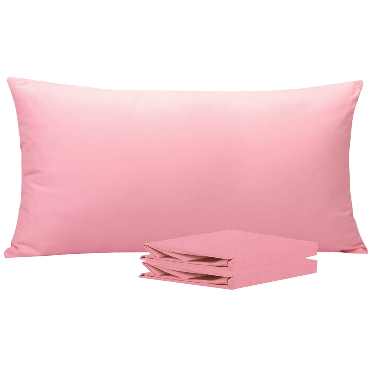 Ntbay King Pillowcase Set - 2 Pack Brushed Microfiber 20X40 Pillowcases - Soft, Wrinkle-Free, Fade-Resistant, Stain-Resistant, P